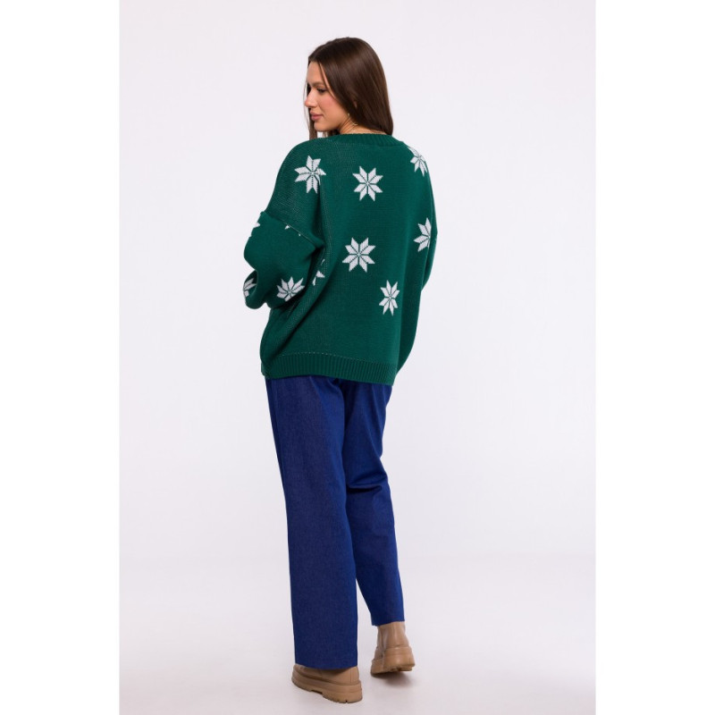 MXS10 Christmas oversize sweater - green