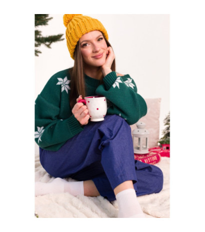 MXS10 Christmas oversize sweater - green