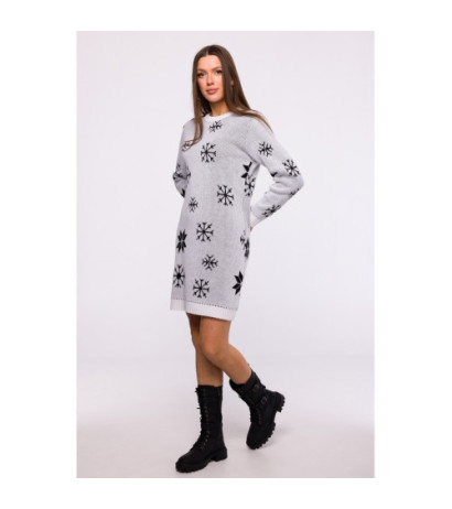 MXS11 Christmas sweater dress - white