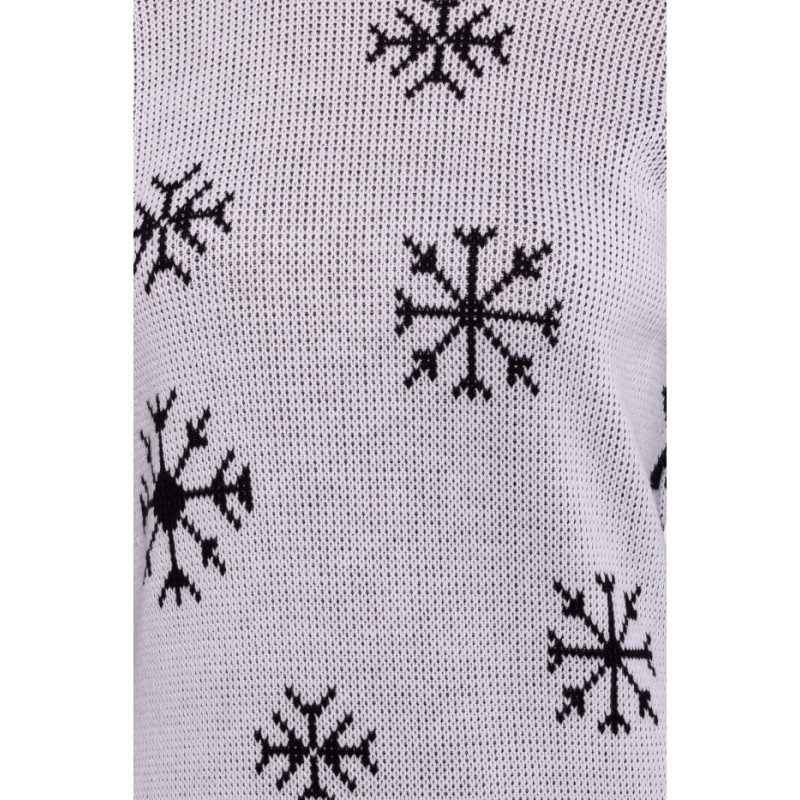 MXS11 Christmas sweater dress - white