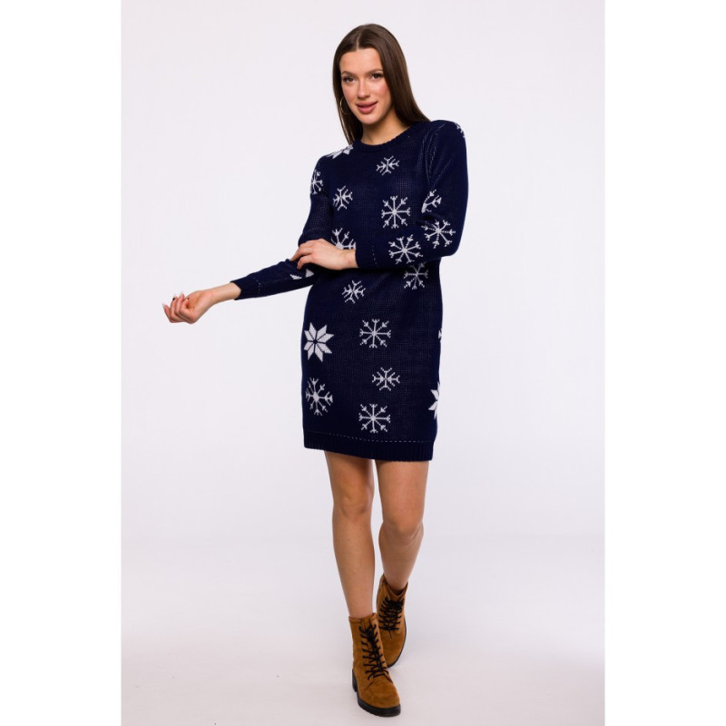 MXS11 Christmas sweater dress - navy blue