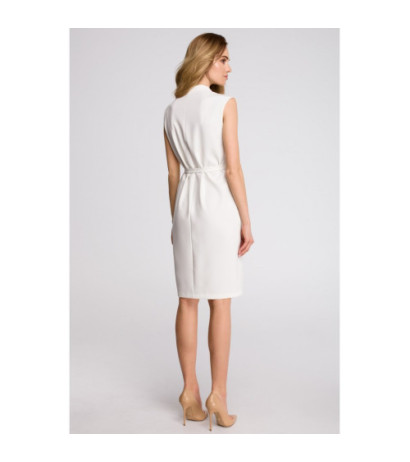 S102 Sleeveless Emery Dress - ecru