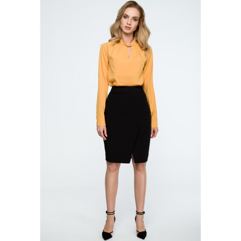 S127 Midi pencil skirt - black