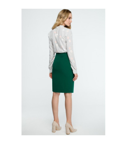 S127 Midi pencil skirt - green