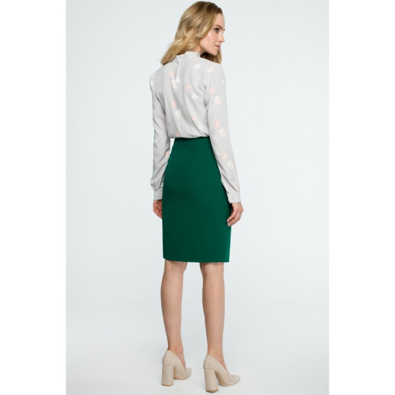 S127 Midi pencil skirt - green