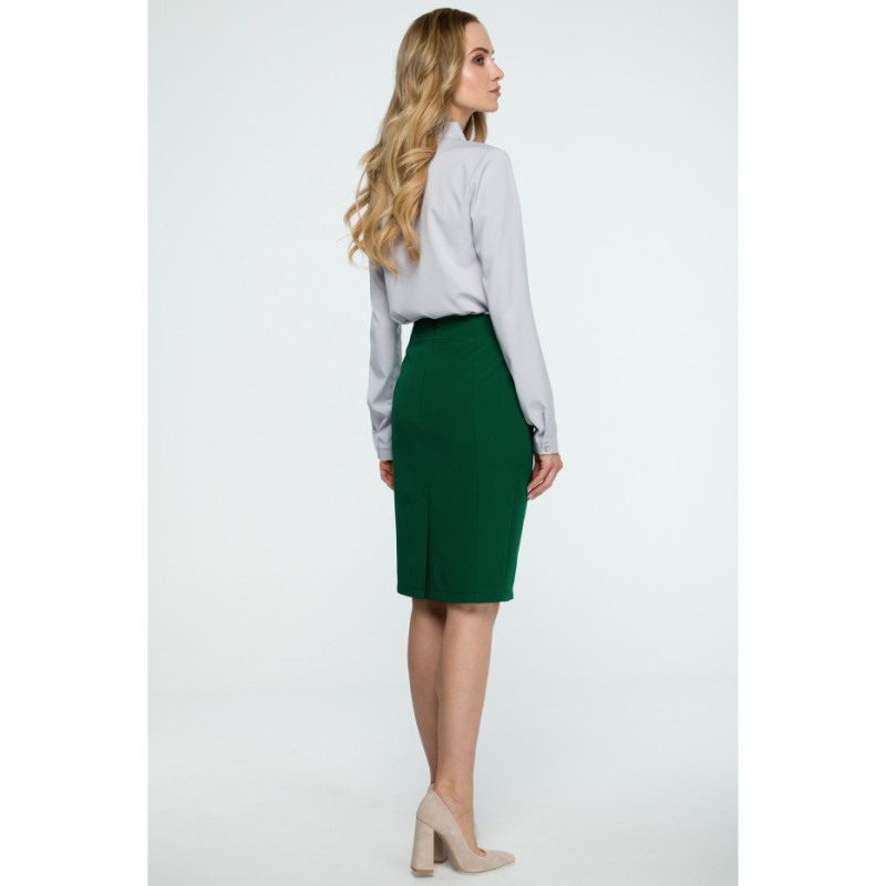 S131 Straight pencil office skirt - green