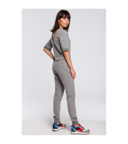 B104 Jumpsuit with back neckline - gray