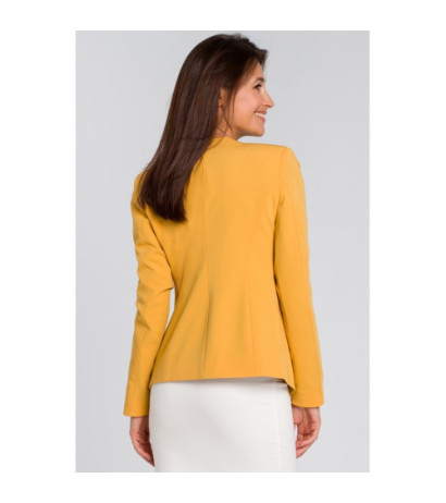 S140 Short unlined jacket with lining - yellow