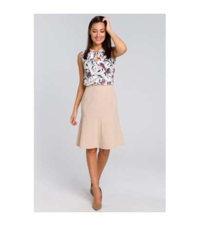 S141 Midi skirt with yoke -...