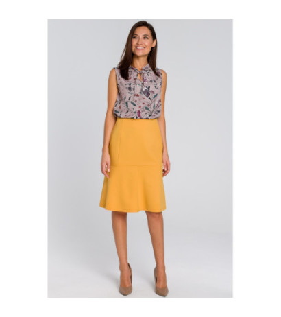 S141 Midi skirt with yoke -...