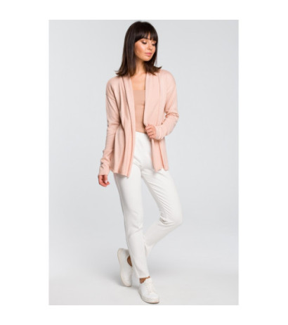 BK023 Short cardigan with shawl collar - peach