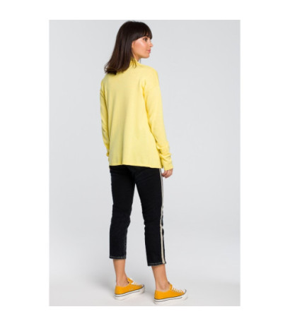 BK023 Short cardigan with shawl collar - yellow