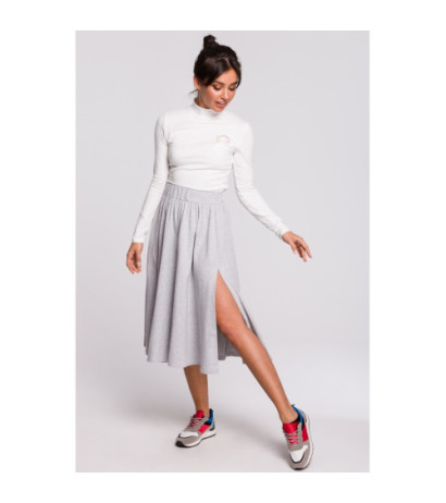 B130 Midi flared skirt - gray