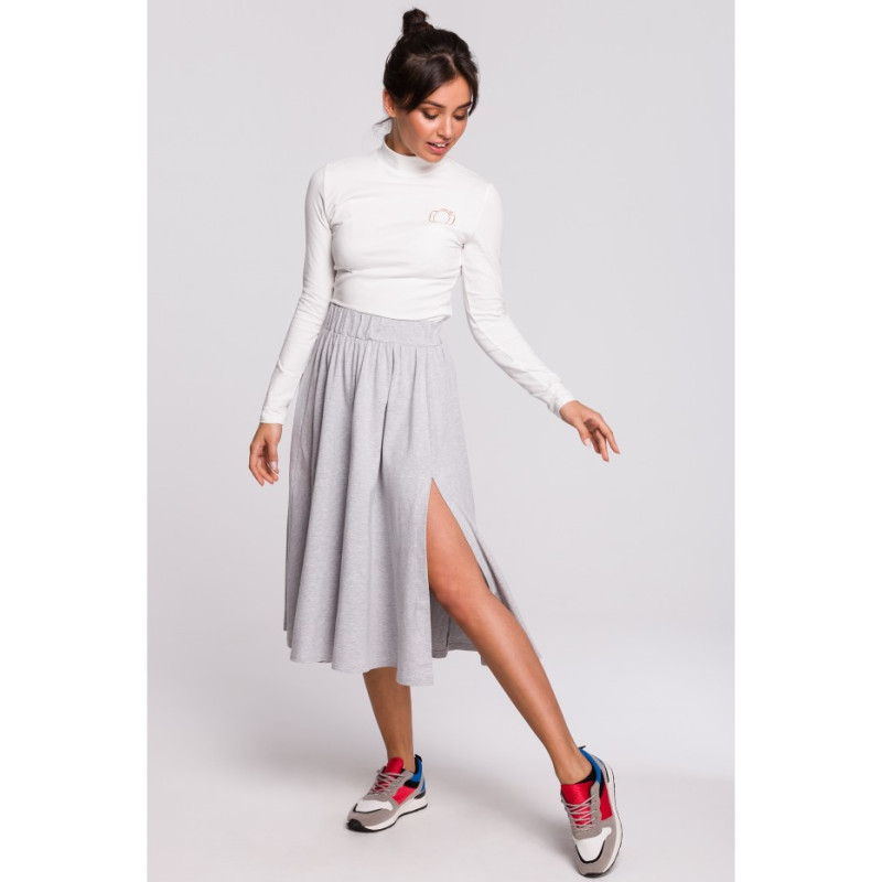 B130 Midi flared skirt - gray