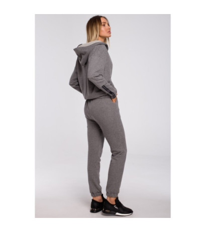 M552 Sweatshirt with kangaroo pocket and hood - grey