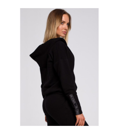 M552 Sweatshirt with kangaroo pocket and hood - black