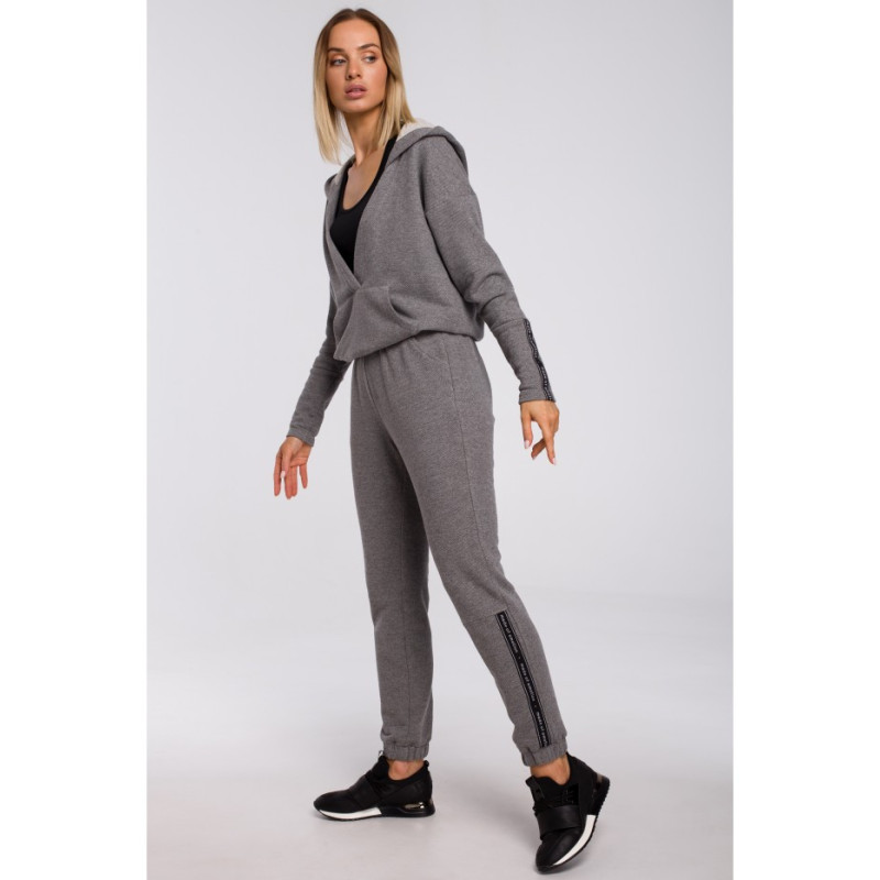 M553 Trousers with piping - gray