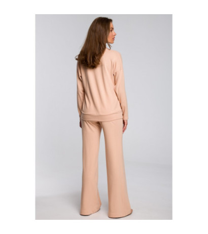 S246 Sweater with v neckline - beige