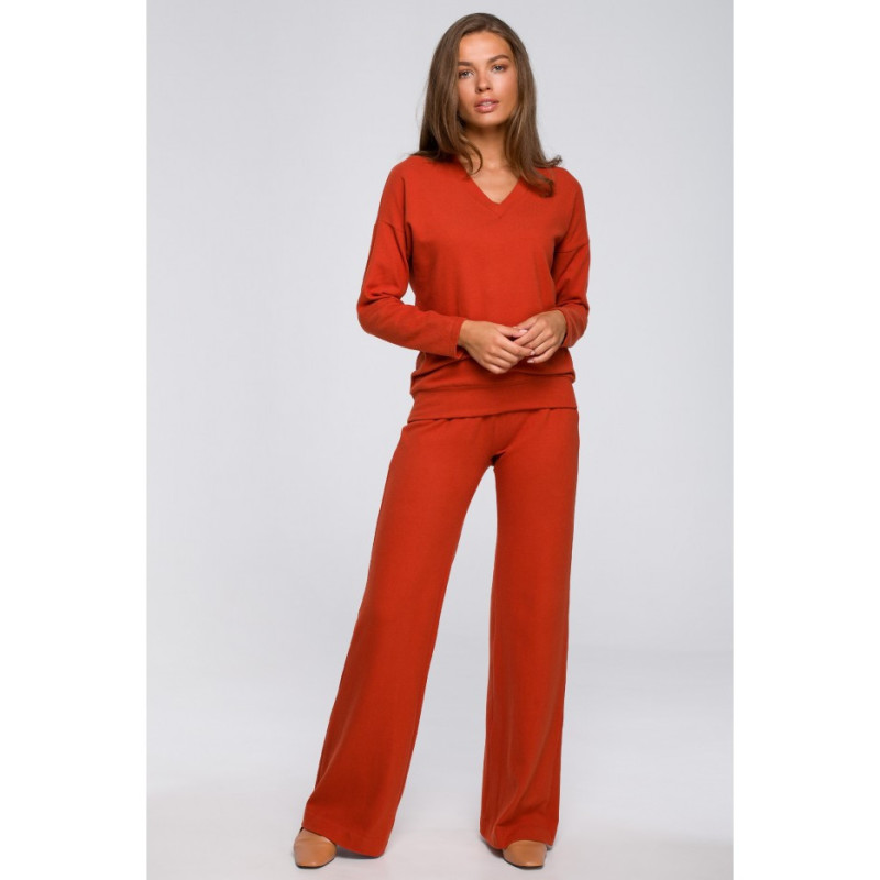 S249 Knitted pants - red