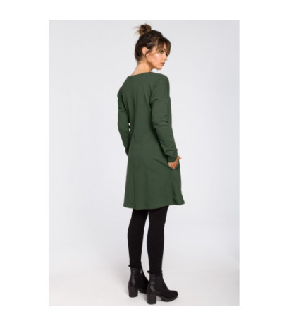 B042 Tunic with cutout bottom - military green