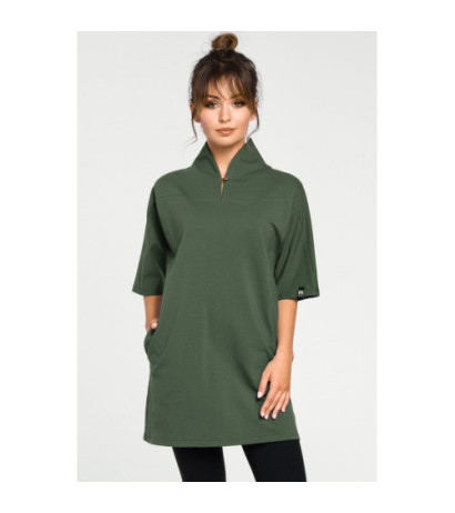 B043 Modern kimono tunic - military green