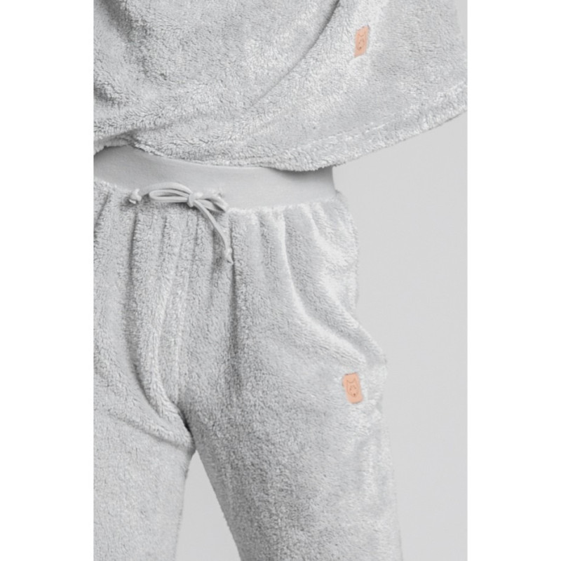 LA004 Plush jogger pants - ashen