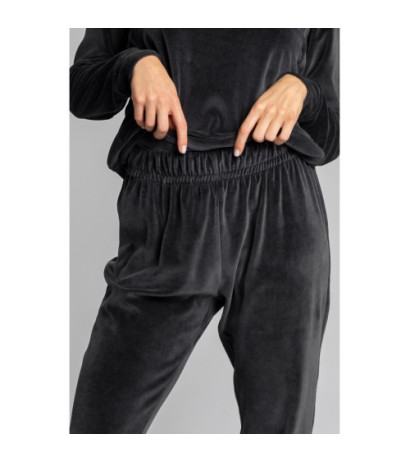 LA012 Velour jogger pants - graphite