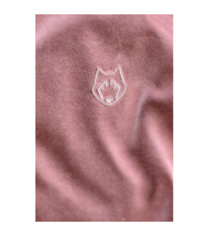 LA013 Velour sweatshirt with bat sleeves - dirty pink