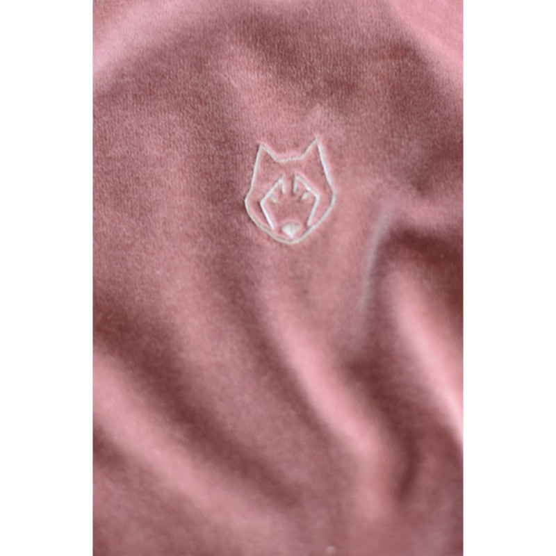 LA013 Velour sweatshirt with bat sleeves - dirty pink