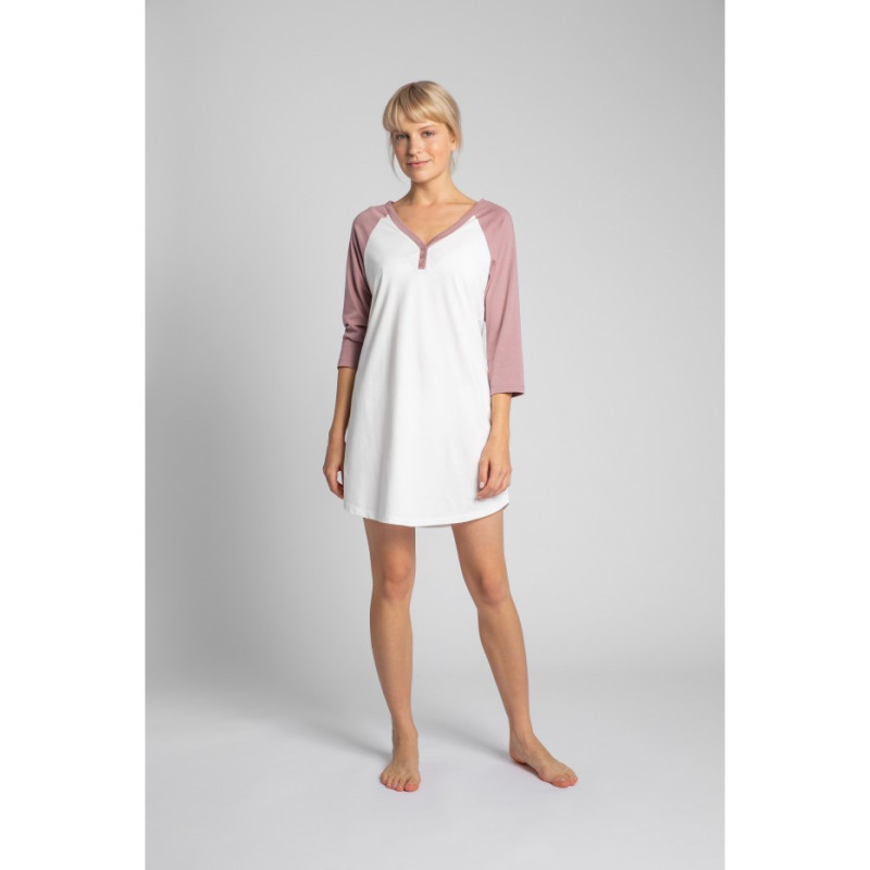 LA018 Cotton nightgown - ecru