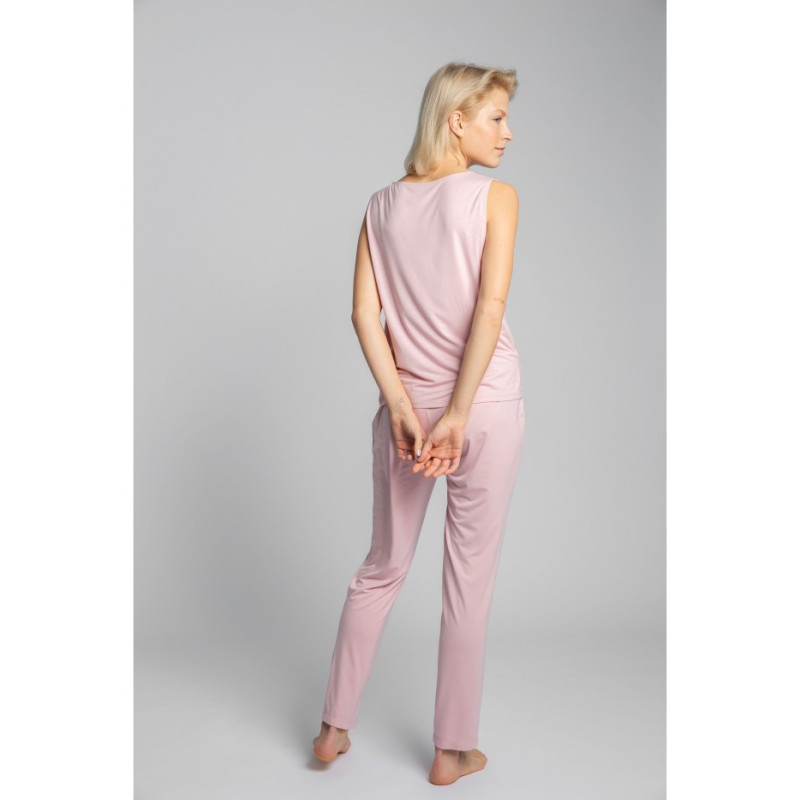 LA022 Sleeveless sleep top with pocket - pink