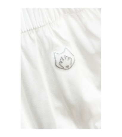 LA025 Sleeping pants with narrow legs - ecru