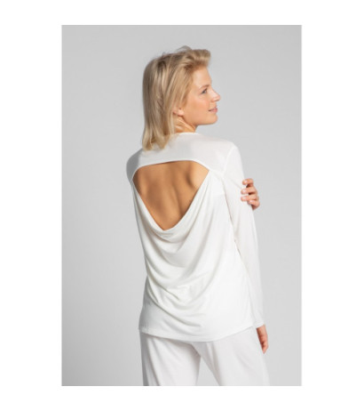 LA027 Sleeping blouse with back cutout - ecru