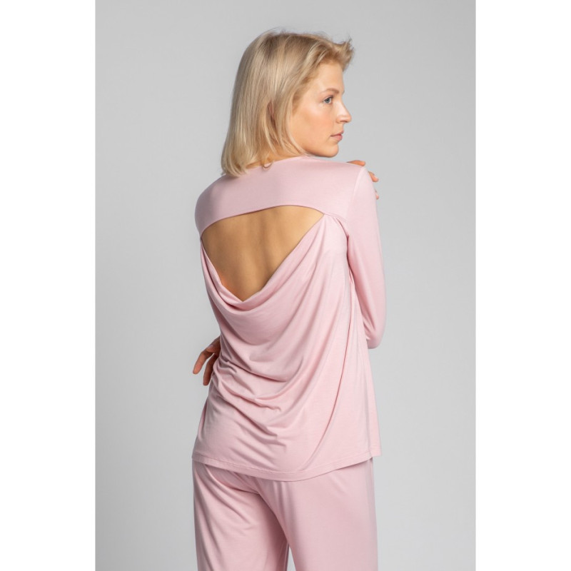 LA027 Sleeping blouse with back cutout - pink