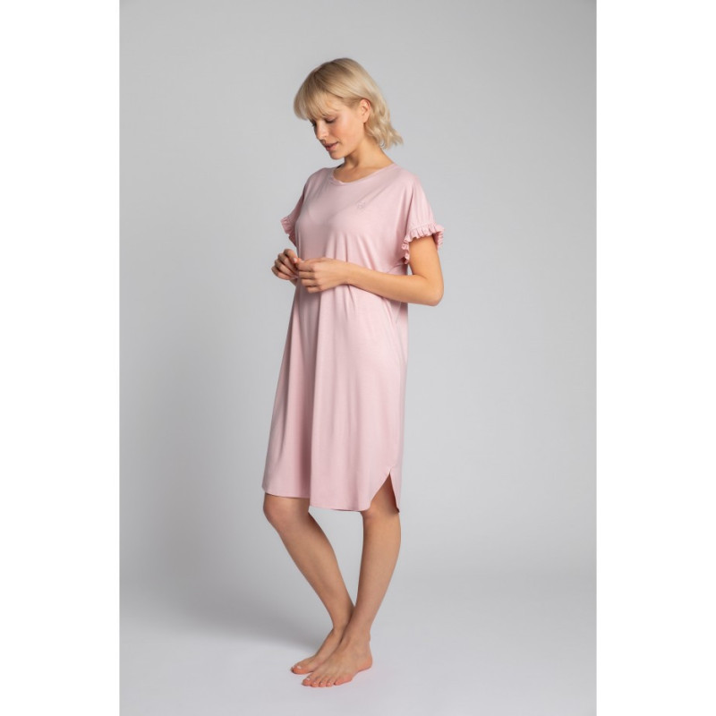 LA030 Nightgown with frills - pink