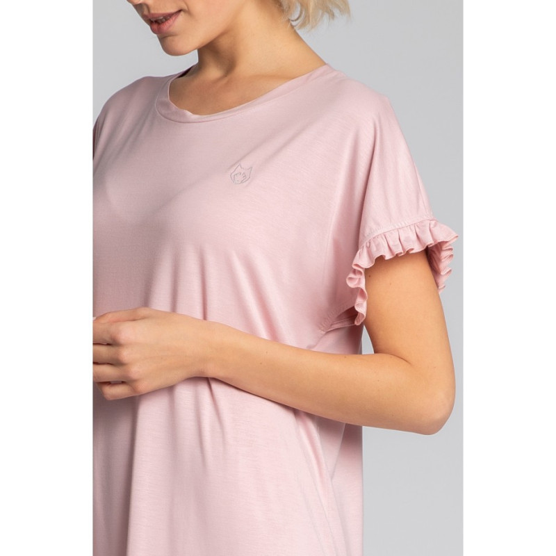 LA030 Nightgown with frills - pink