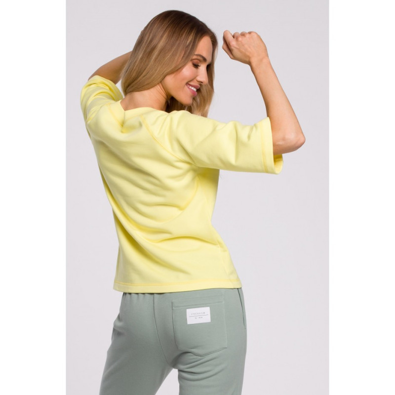 M584 Short Sleeve Sweatshirt - Lemon