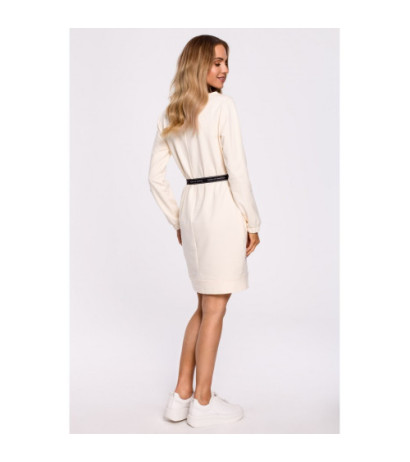 M590 Dress with Adjustable Belt - cream