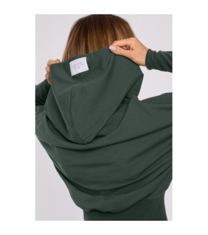 M592 Hooded and Drawstring Sweatshirt - military green