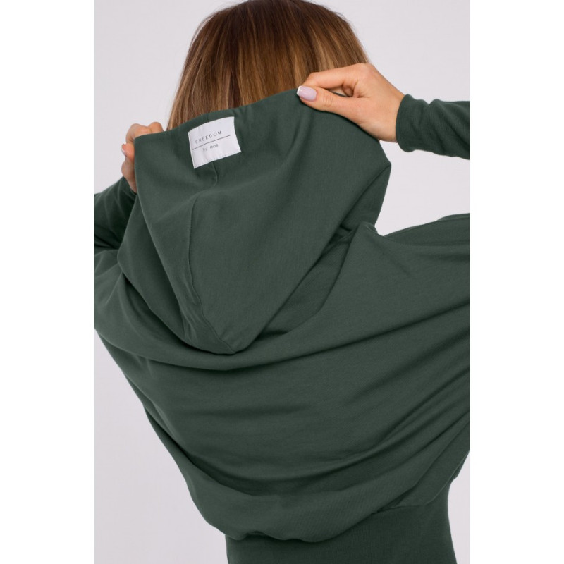 M592 Hooded and Drawstring Sweatshirt - military green