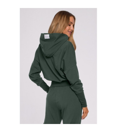 M592 Hooded and Drawstring Sweatshirt - military green