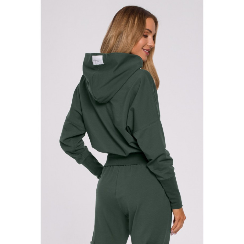 M592 Hooded and Drawstring Sweatshirt - military green