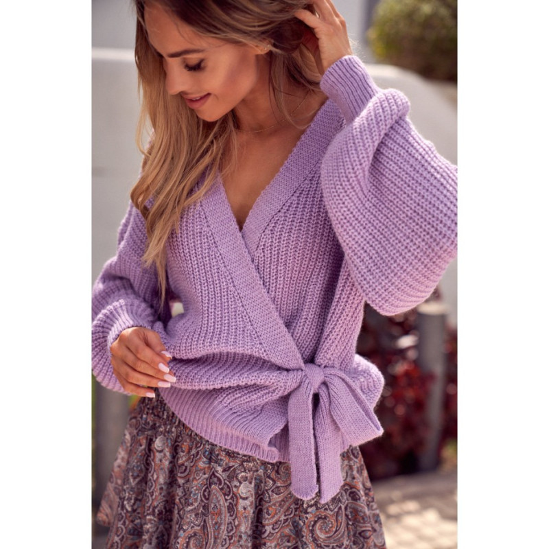 M598 Tiered Cardigan - lilac