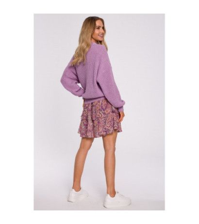 M598 Tiered Cardigan - lilac