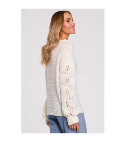 M600 Sweater With Openwork Pattern - ecru