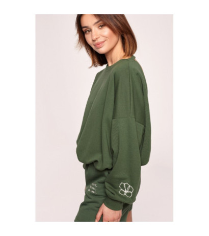 B185 Sweatshirt with back neckline - Grassy