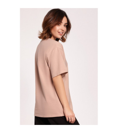 B187 Printed T-shirt - mocha