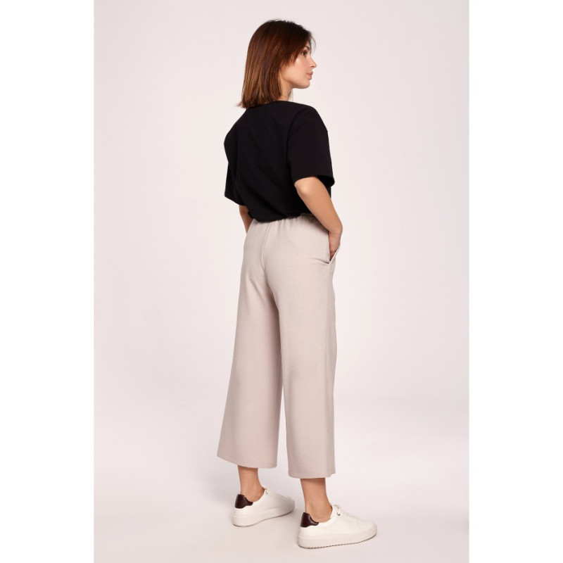 B188 Wide Leg Pants - Beige