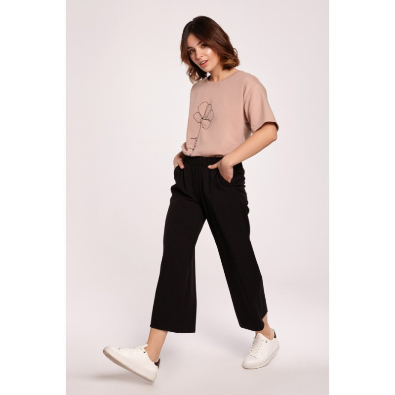 B188 Wide Leg Pants - Black