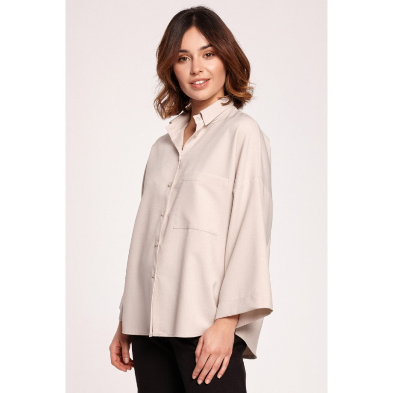 B191 Oversize shirt - beige